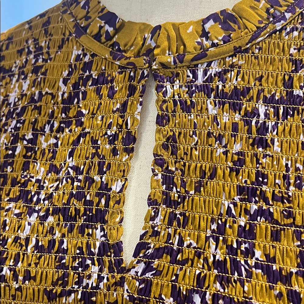 La Joie Floral Puff Sleeve Midi Dress - Picture 5 of 14
